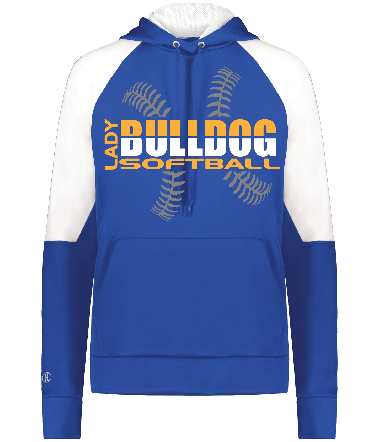 Holloway Blue and White Hoodie